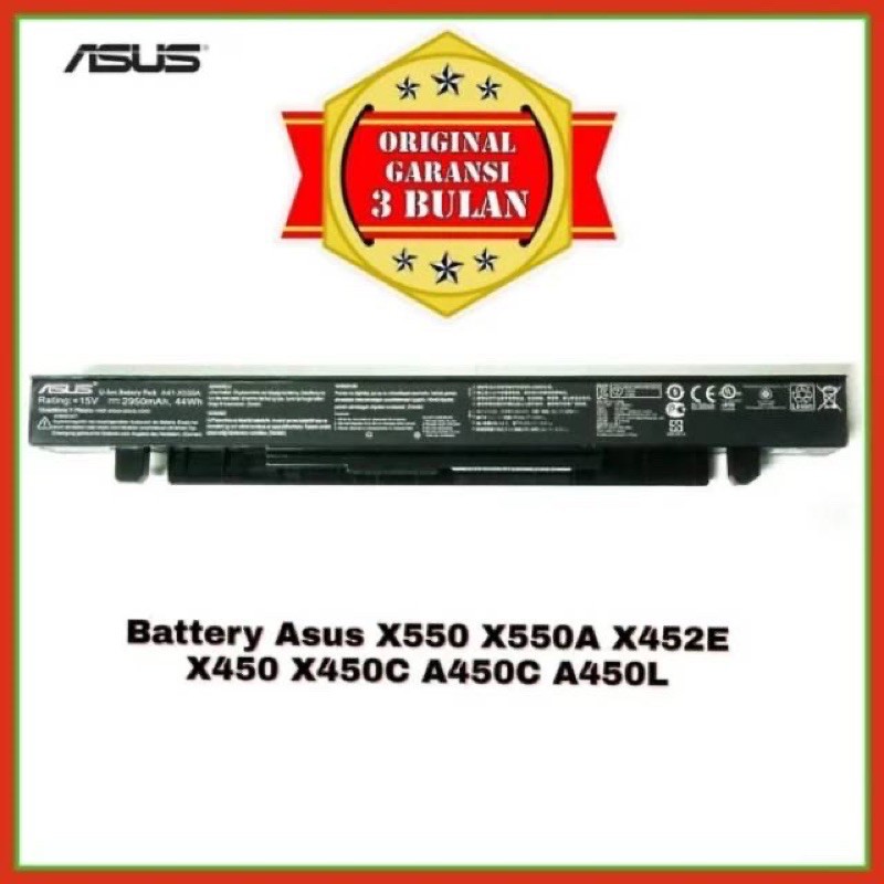 Baterai Battery Original Laptop Asus X452 X452C X452E X450 X450C X450CA X450VC A450 A450C F450 K450 A41-X550A