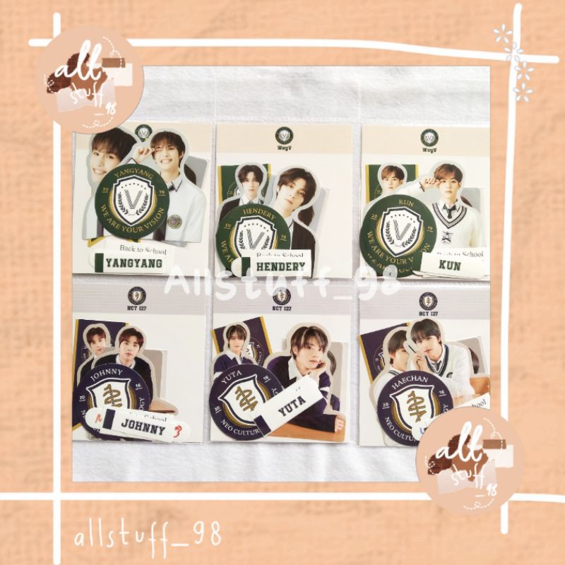 Back To School Luggage Sticker + Pc Nct WayV Sealed