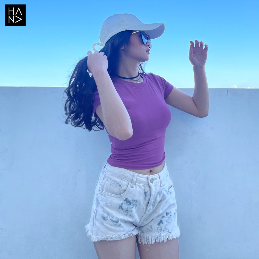 HanaFashion JKT - Jessie Crop Top Kaos Pendek Wanita - CT075