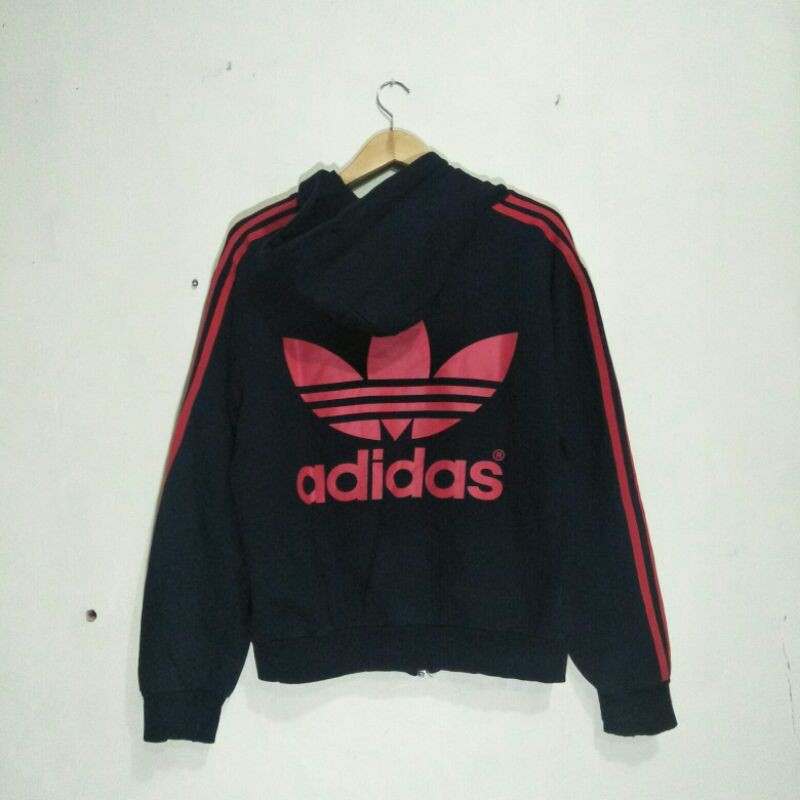 jaket zip hoodie ADIDAS size fit M original second