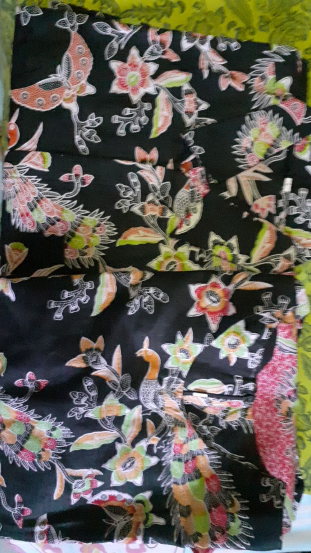 Batik Couple Keluarga Sania Ruffle Ori Ndoro Jowi Dnt Motif Phoenix