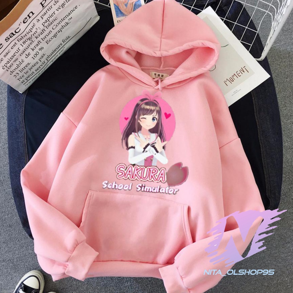 HOODIE SAKURA SCHOOL SIMULATOR SWETER ANAK SAKURA TERBARU