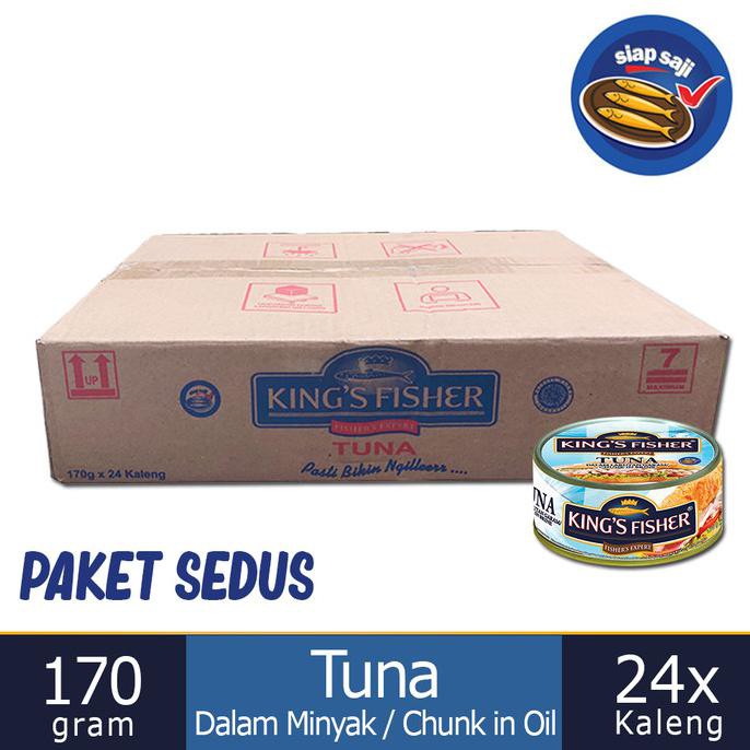 

Paket 24 pcs King's Fisher Tuna dalam Air Garam Tuna in Brine 170gr
