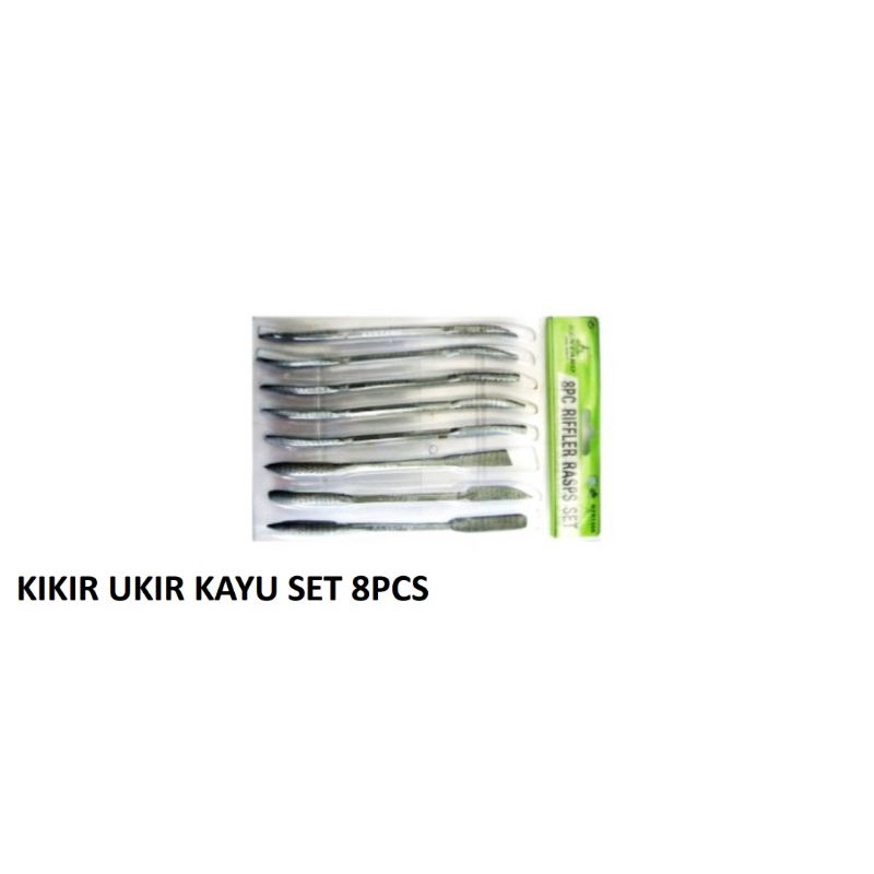 KIKIR UKIR KAYU SET 8PCS.KENTARO JAPAN QUALITY