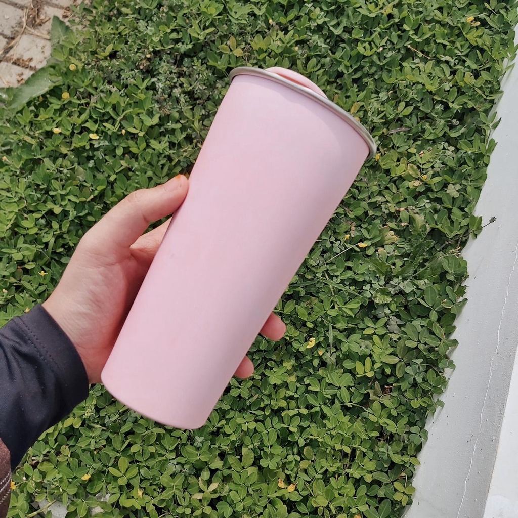 Cup Tumbler Stainless Steel Polos TANPA MERK Botol Minum Kopi Seamless Coffee Cup