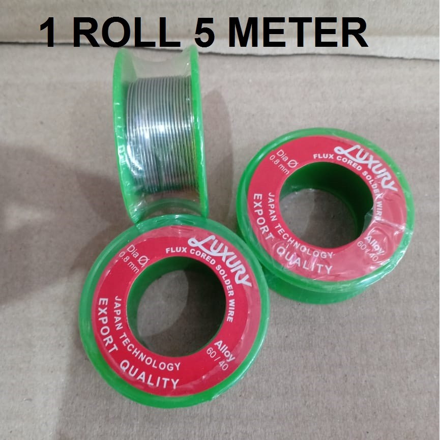 Timah Solder Per 1 Roll (Varian 2 meter - 5 meter dan 10 Meter)