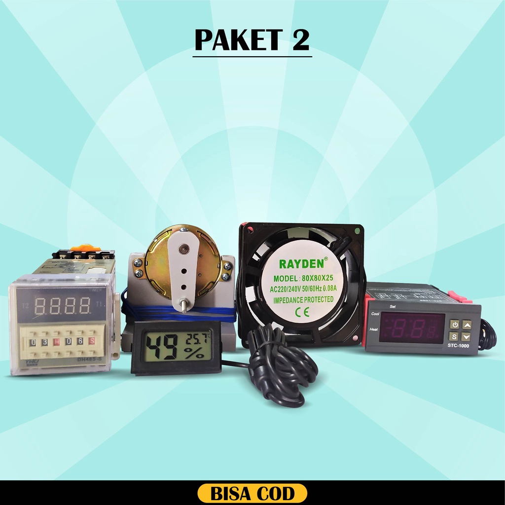 paket komponen mesin tetas telur ful otomatis penetas otomatis digital