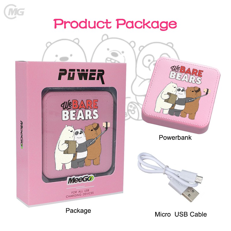 20000mAh Mini Charging Treasure Cartoon Portable Mini Power bank