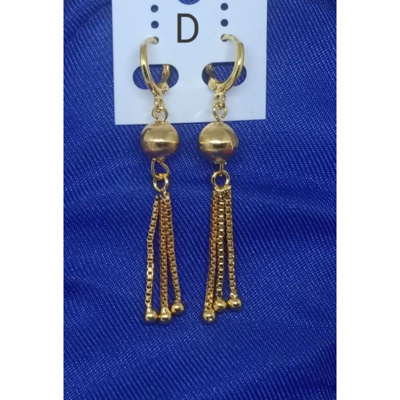 P23. Anting xuping wanita lapis emas dgn mata zircon