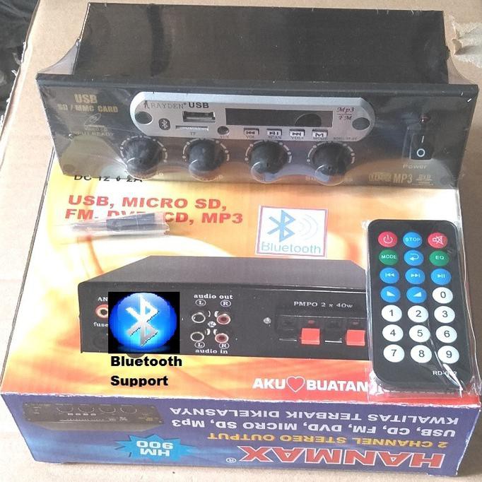 Rakitan Amplifier Tape Mobil Stereo dgn USB MP3 FM Bluetooth Player