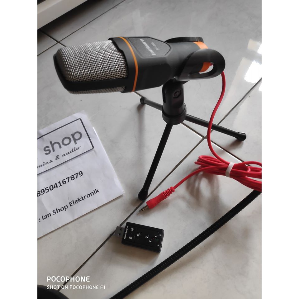 Paket Mic Condenser Taffware SF-666 Rekaman