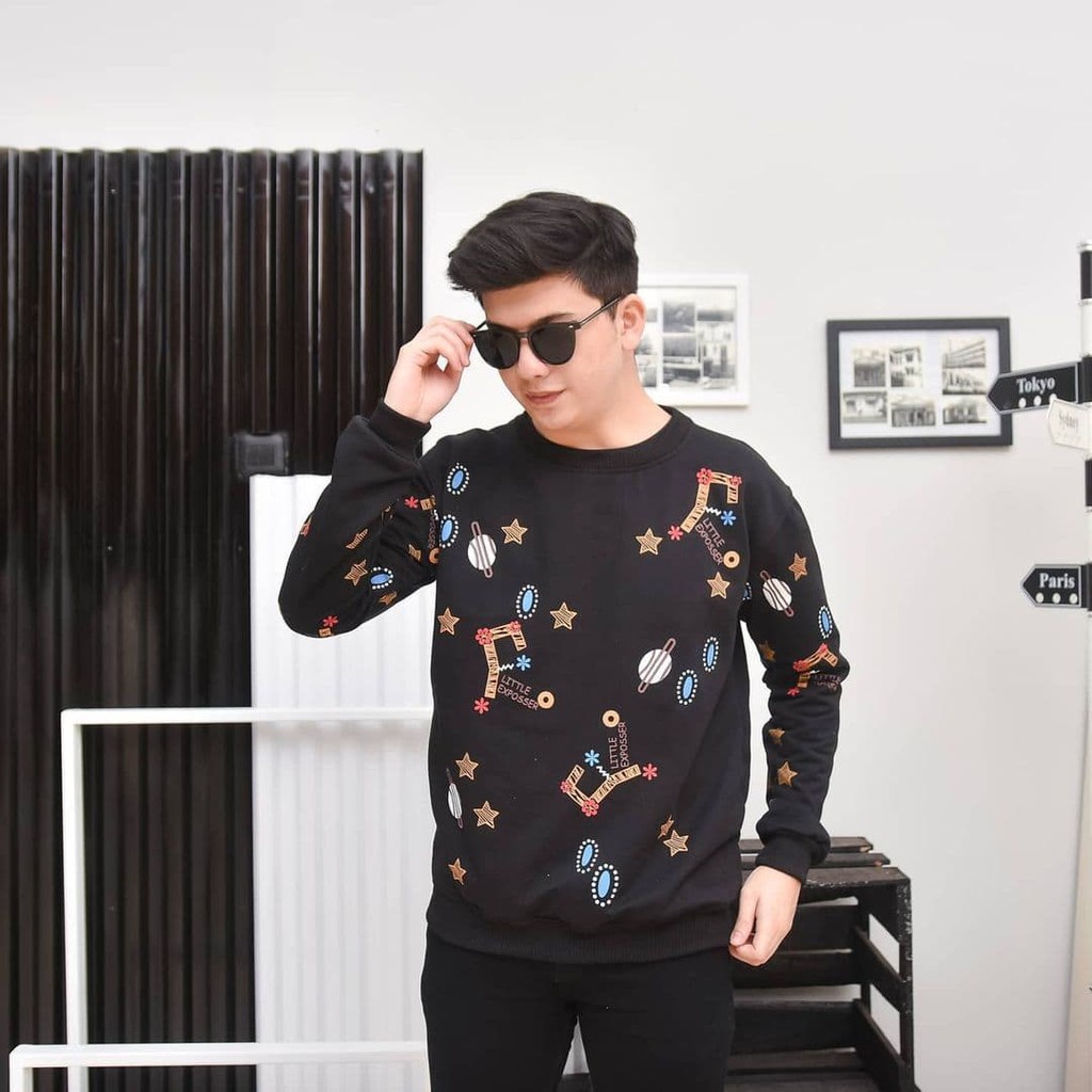 Nara Grosir - Star in Galaxy | Galaxy Star Sweater | Fashion Terkini | Sweater Termurah