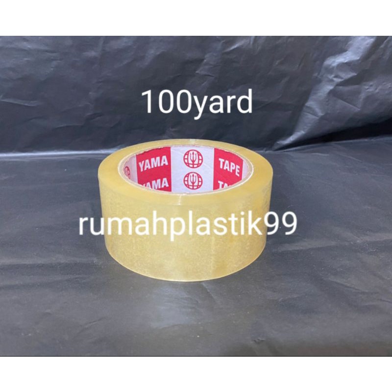 

lakban packing coklat bening selotip slotip 1roll 100yard