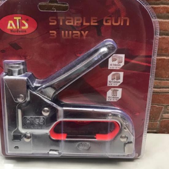 

➴ Staple Gun Tacker ATS 3way 4-14mm / Tembakan Staples bisa u 3 macam isi (Stapler Hekter Heckter Jo