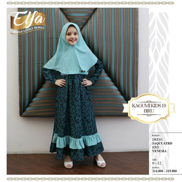 GAMIS ETHICA KAGUMI KIDS 10 BIRU