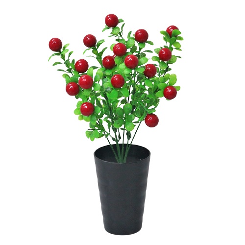 Retaily PT48 Pot Tanaman Hias Bunga Hias Plastik Ornamen Pot Bongsai Artificial Flower Decoration