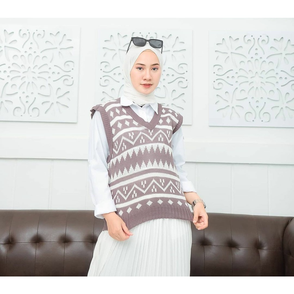 CELIN VEST/rompi celin/rompi rajut wanita