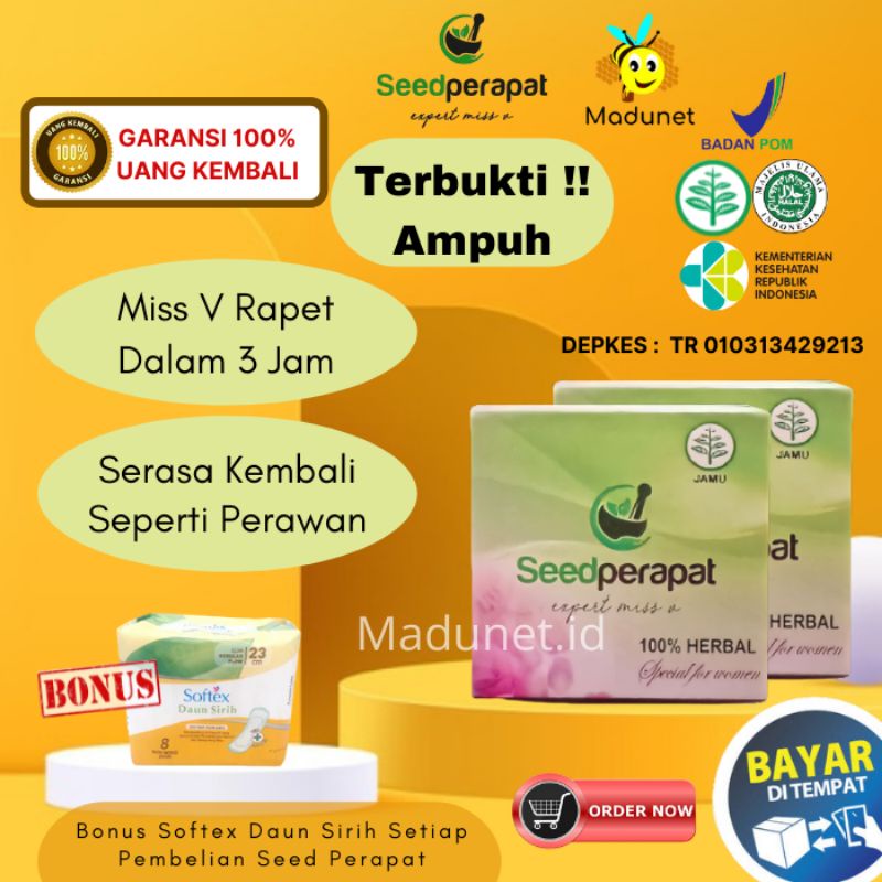 Jamu Pil Seed Perapat Penyempit Penyempitan Rapat Rapet Perapet Miss Mis V Permanen Agar Kembali Per