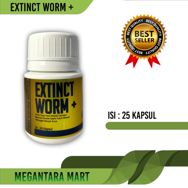 terlaris obat cacing kapsul extinct worm 25kapsul untuk merpati