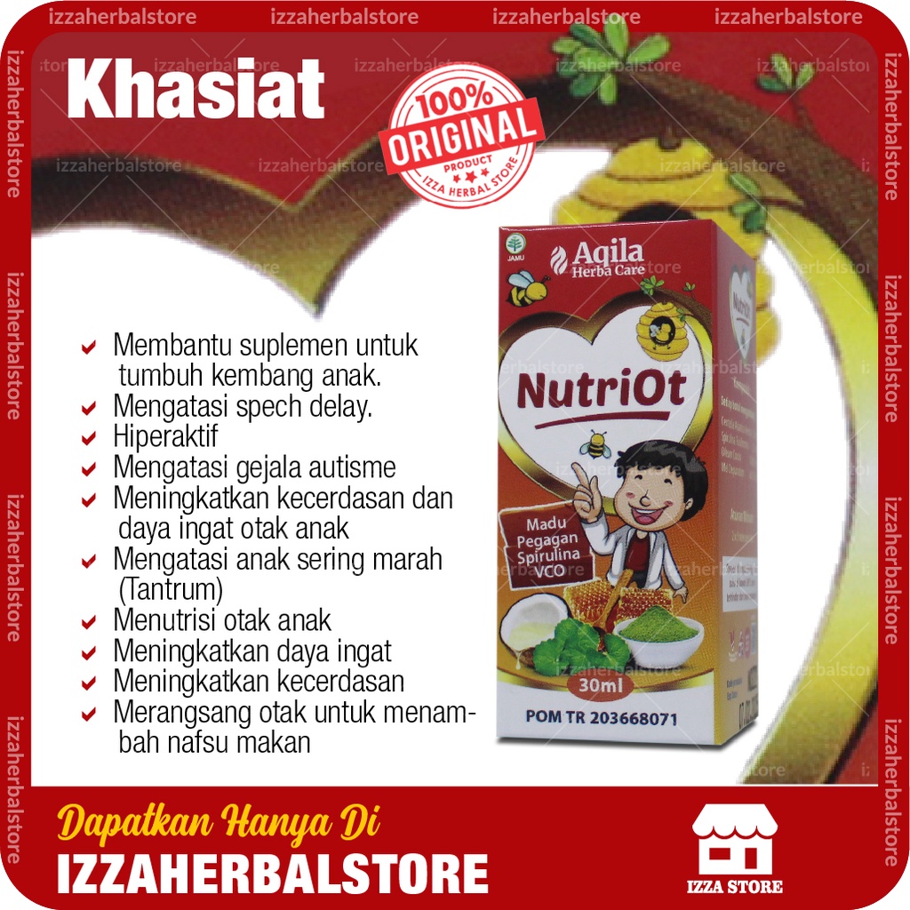 Vitamin Otak Anak Cerdas MADU NUTRIOT Membantu Meningkatkan Daya Ingat Anak Madu Pilihan BPOM