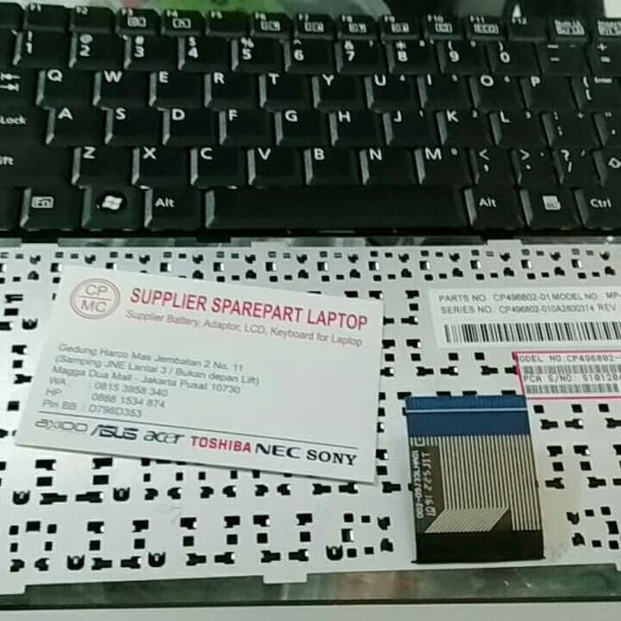 Keyboard Laptop Fujitsu T580 TH550 Series MP-09J33US- DB85