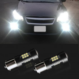 Lampu Mobil Headlight LED P21W 9006 3030 2 PCS - Yellow