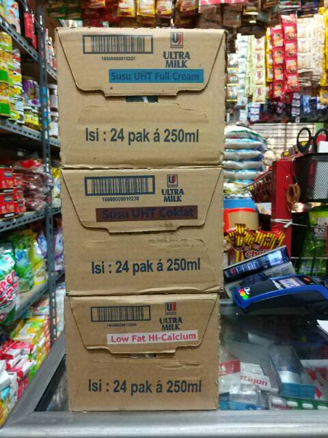 Susu Ultra Milk UHT 250ml (1dus = 24pc) (Gojek Only)