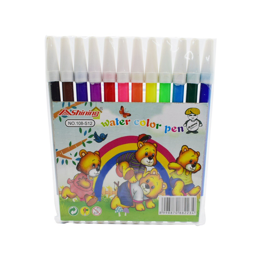 

Shining Spidol 12 Warna Water Color Pen (108-S12)