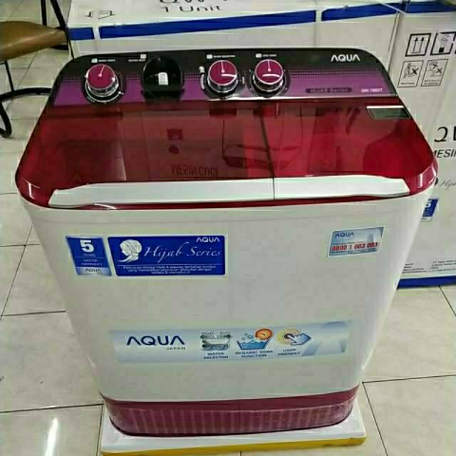 Mesin Cuci 2 Tabung Dua Tabung 7kg Aqua Sanyo Tipe Qw 780 Khusus Bandung Indonesia