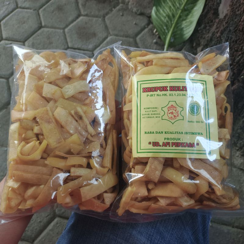 

krecek Rambak stik lebar krupuk kulit sapi (500gr)