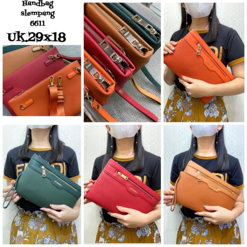 NewStock  Handbag Slempang HS 6611 Material Togo super