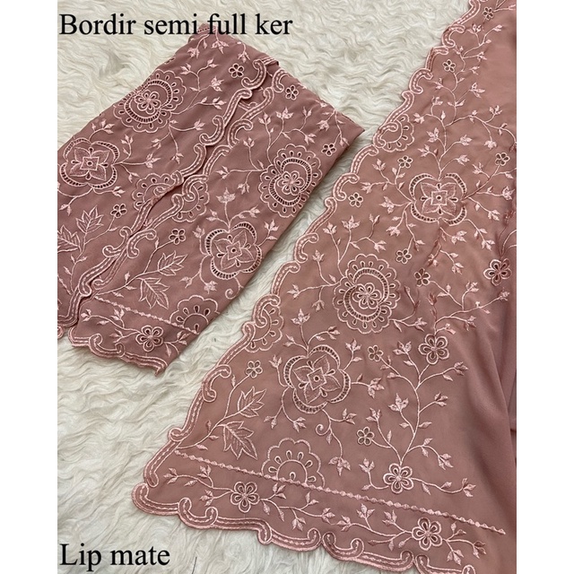 sutra creft bordir / kebaya bordir bali / Bahan kebaya bordir / kebaya bordir-Lip matte