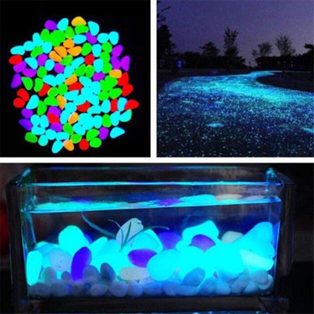 50 PCS / SET Batu Glow In The Dark Untuk Dekorasi Akuarium Ikan