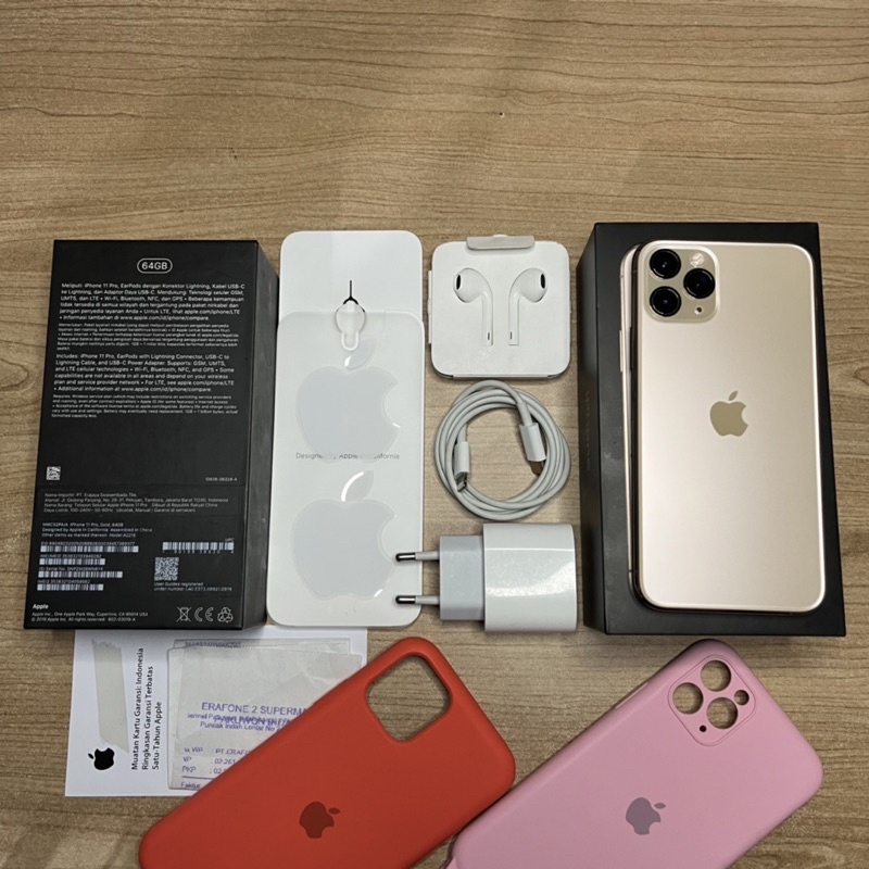 iphone 11 pro 64gb ex iBox fullset original Bh 100%