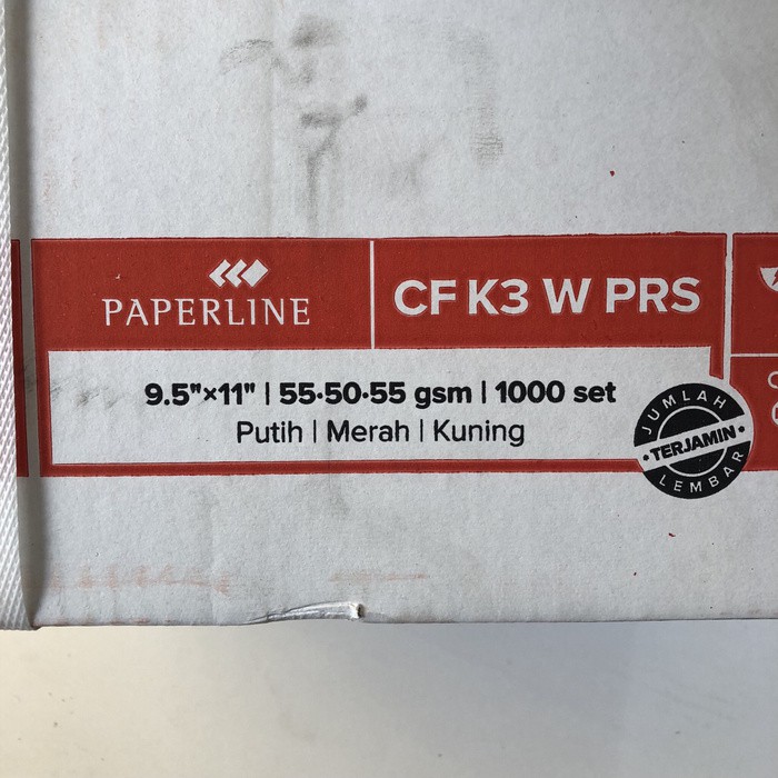 Kertas Computer CF 3 Ply NCR PRS 9.5x11 Inch 2000 Lembar (PMK) PAPERLINE