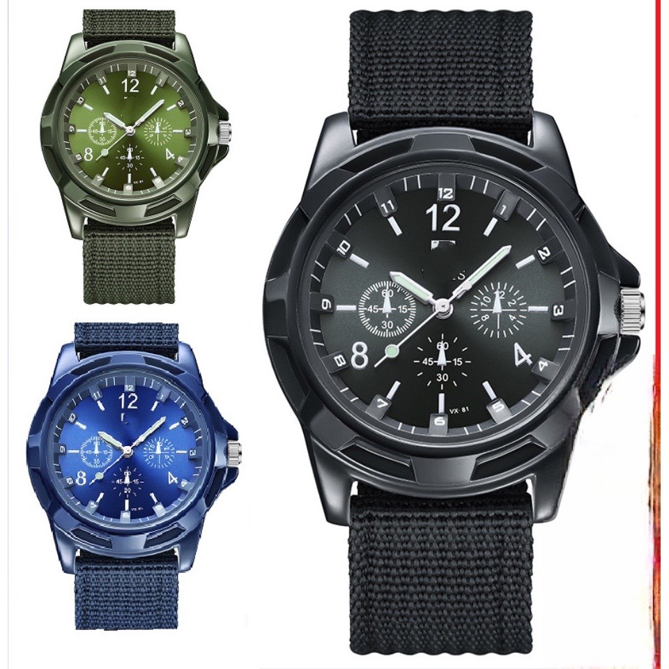 COD JAM TANGAN PRIA ANALOG HARGA TERMURAH FASHIONJAM TANGAN PRIA MEN COOL WOMEN COUPLE NYLON M135