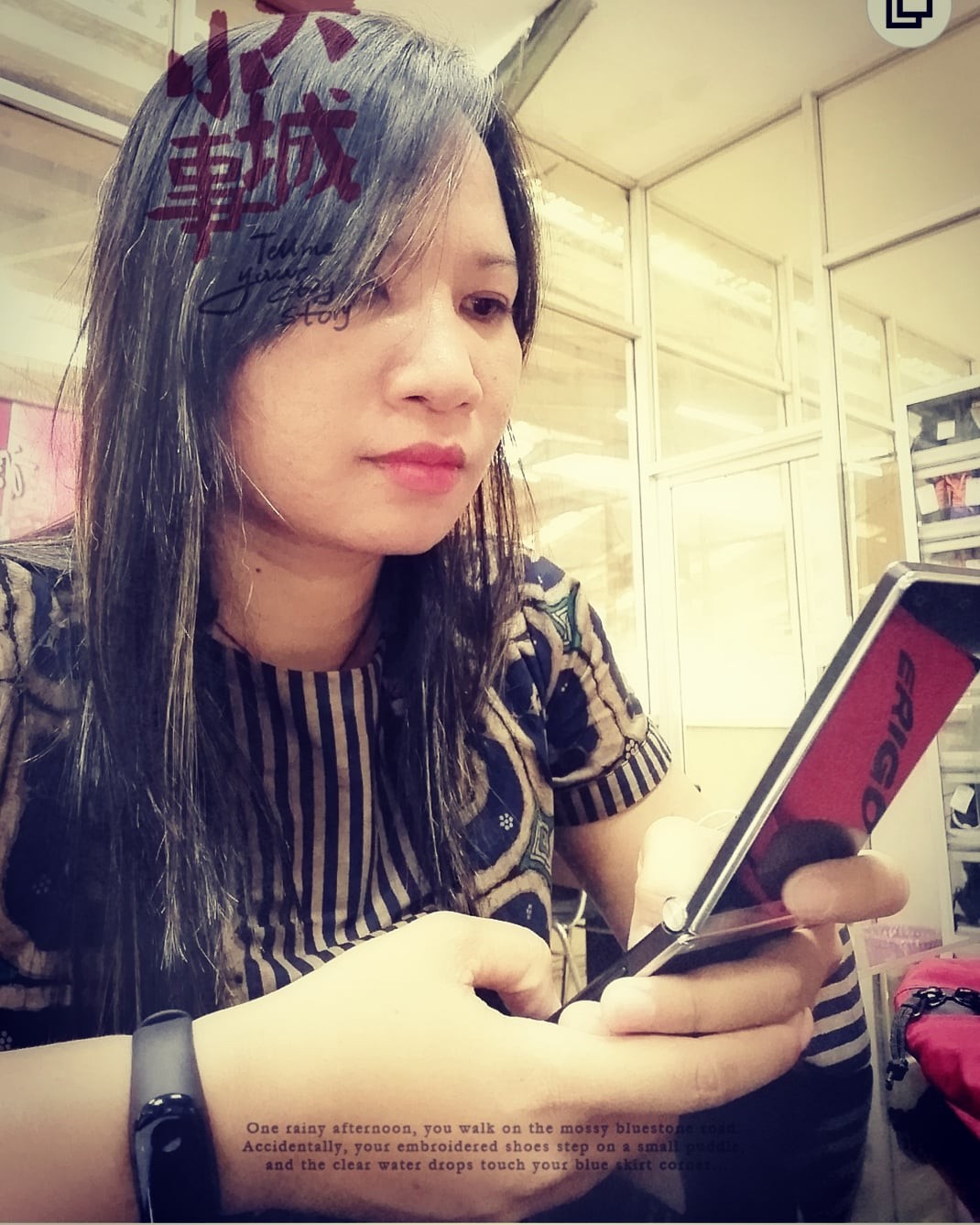 Atasan Batik Wanita Modern Perpaduan Batik Lurik - Blouse Batik Lurik - S-m-l-xl-xxl-3l-4l-5l