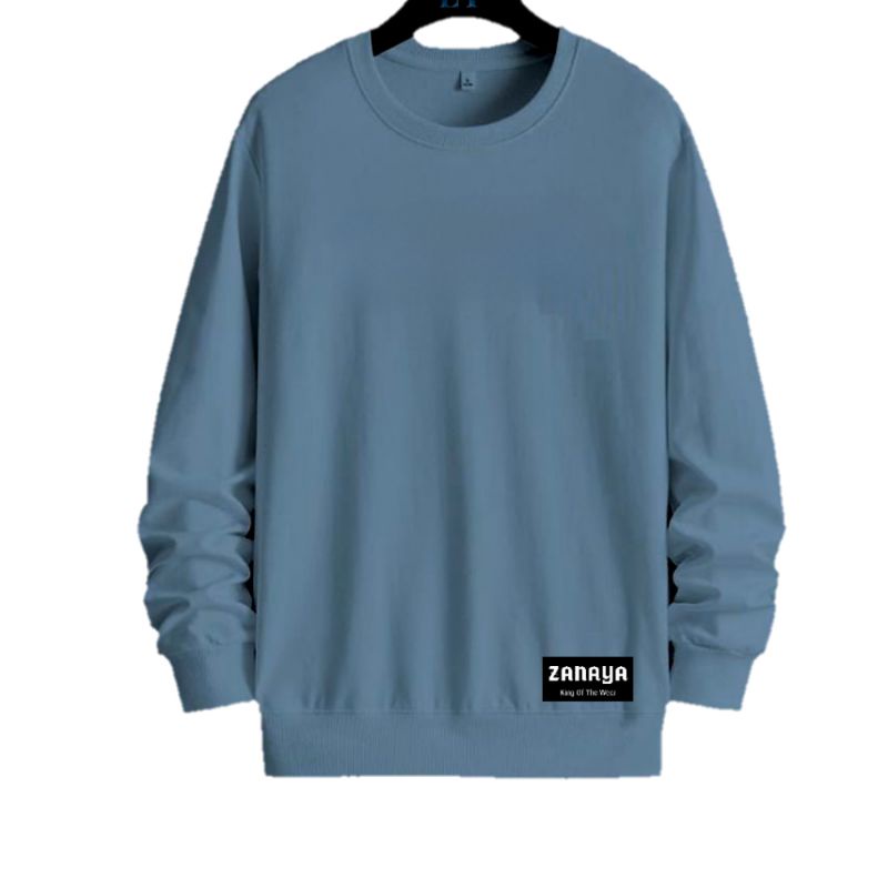 CREWNECK SWEATER POLOS PRIA WANITA 16 WARNA L XL XXL