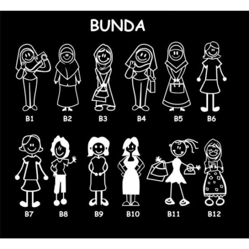 

Stiker mobil sticker cutting happy family