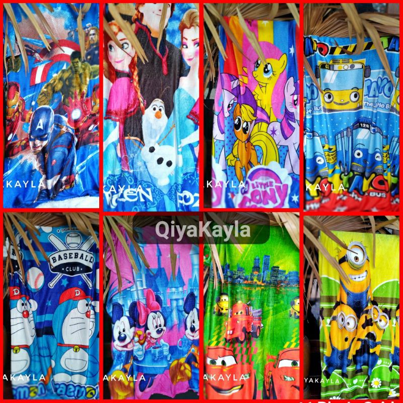 [250x135cm] SELIMUT ANAK KARAKTER - SELIMUT BULU LEMBUT - SELIMUT DORAEMON FROZEN KITTY