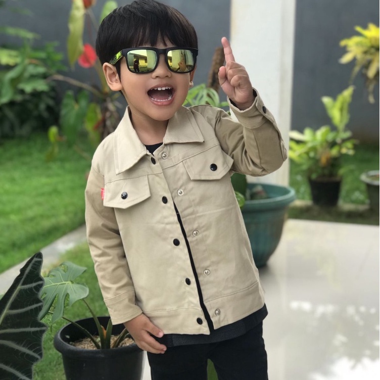 JAKET KEMEJA ANAK KATUN TWILL STRECH USIA 2-6 TAHUN