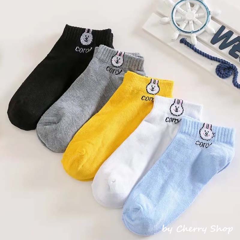 [BISA PILIH WARNA | PER PASANG] Kaos Kaki Pendek Dewasa Kaos Kaki Kelinci pendek Kaos Kaki Semata Kaki Murah Kaos Kaki Motif Kelinci