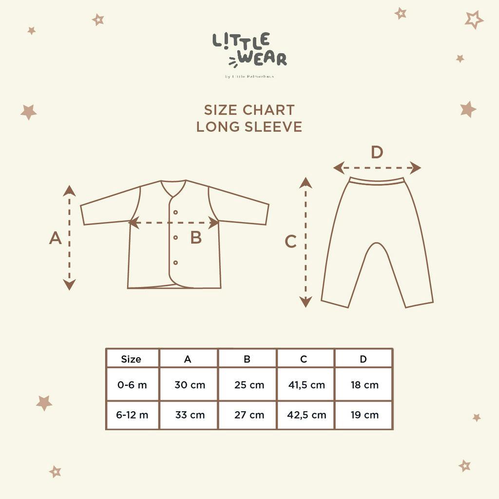 Little Palmerhaus -Little Wear RETRO Long Sleeve Setelan Bayi Panjang