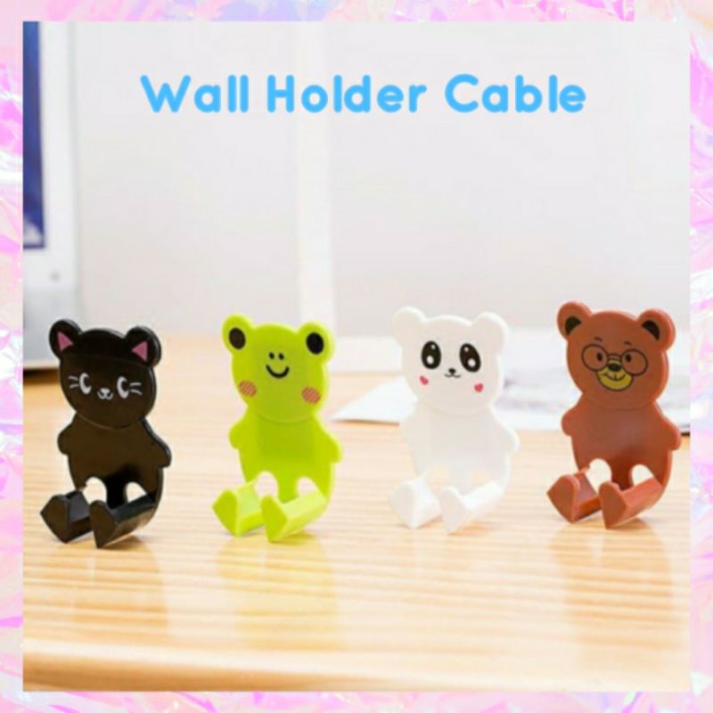 Hook Holder Wall Cable / Gantung Tempel Dinding Untuk Kabel