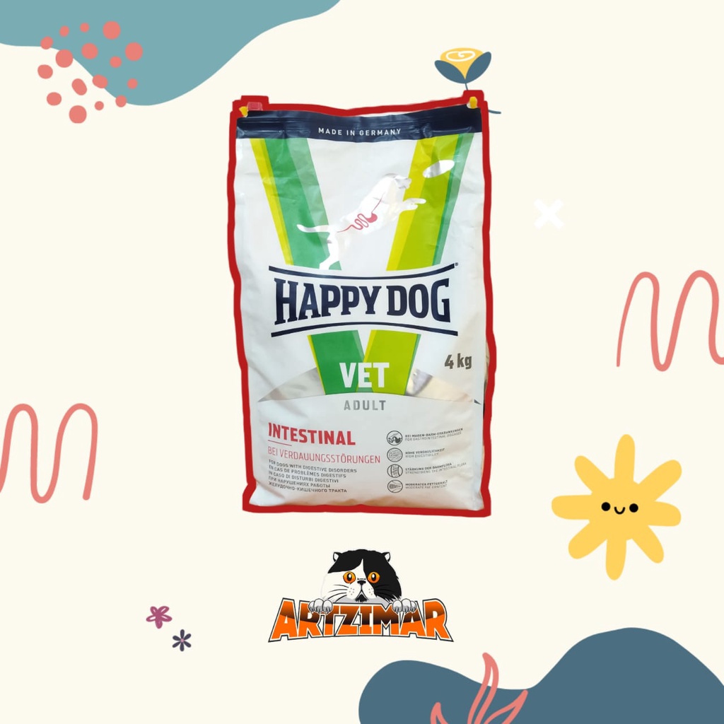 Happy Dog VET Intestinal 1kg makanan kering anjing diare