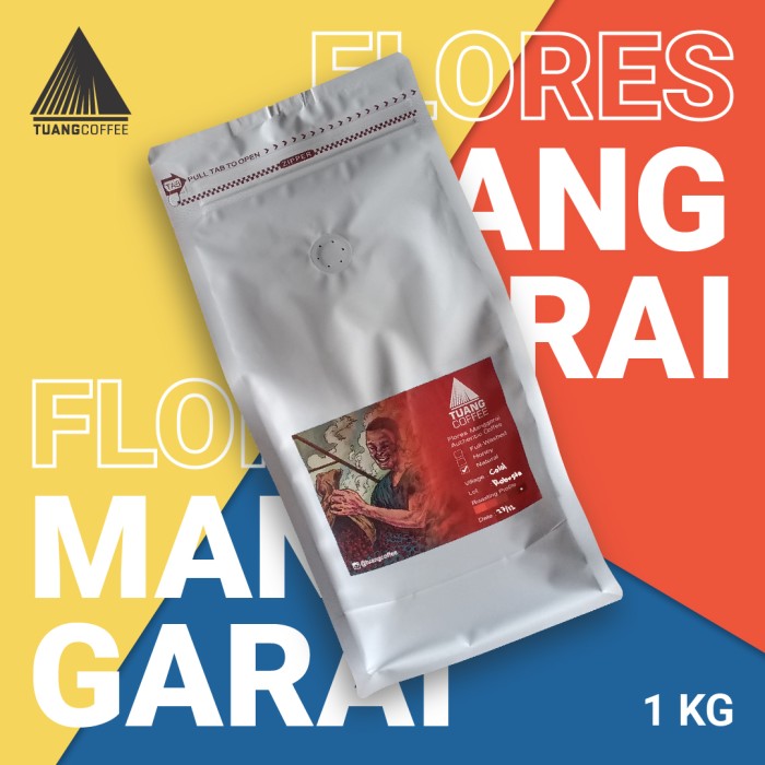 

Premium - Roasted Bean 1kg - Natural Robusta - Flores Manggarai