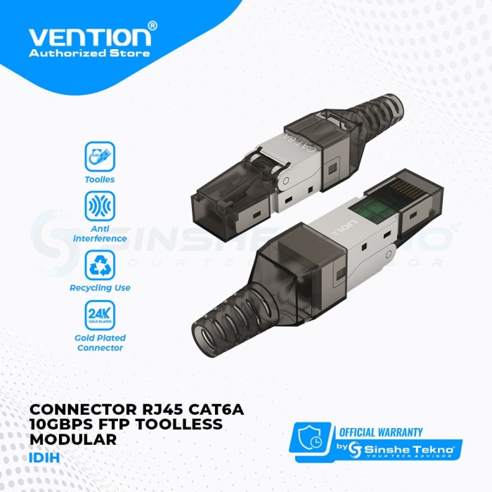 Vention Connector RJ45 Toolless Modular Portable POE Konektor LAN