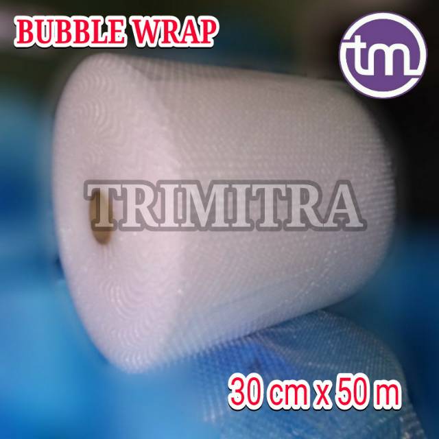

BUBBLE WRAP 30CM X 50M PLASTIK GELEMBUNG BUBBLE WRAP PREMIUM WRAPPING