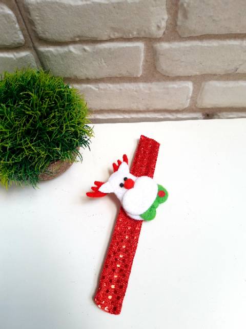 GELANG NATAL LED SLAP BRACELET KADO SOUVENIR PESTA COSPLAY NATAL