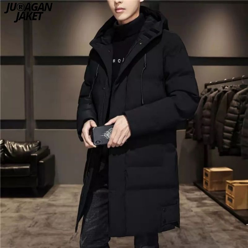 jaket pria winter longcoat tebal hangat